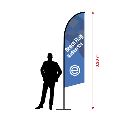 FLAMME - BEACH FLAG 320 cm