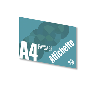 AFFICHETTES A4 PAYSAGE